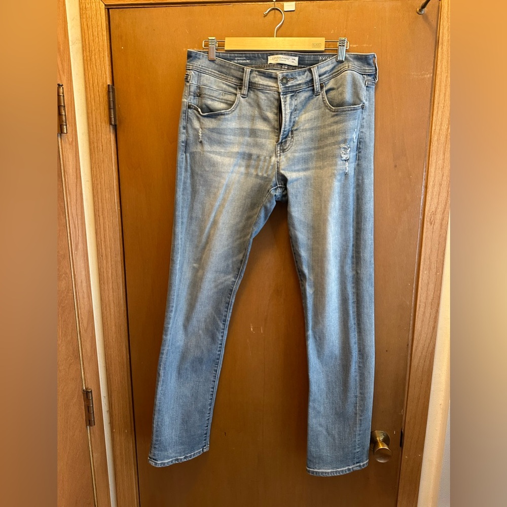 Liverpool Men's Faded Blue Slim Jeans
